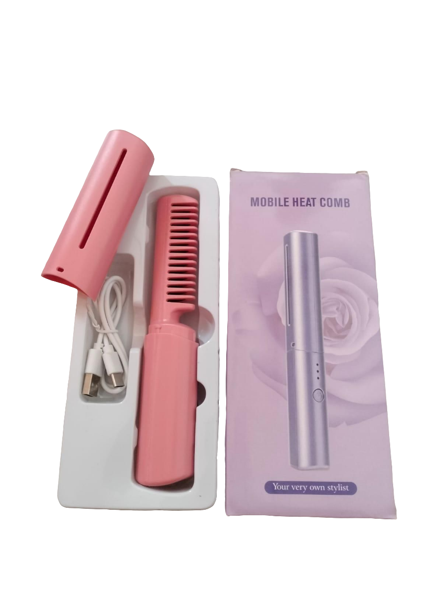 Rechargeable Hot Comb Hair Straightener
